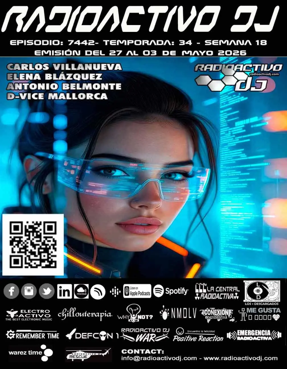 flyer radioactivo dj